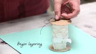Altered Shabby Chic Paper Roll Tutorial