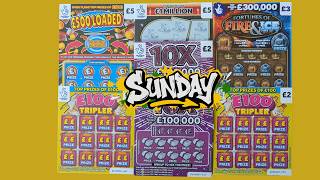 Sunday Selection -  Scratch Cards from UK National Lottery.