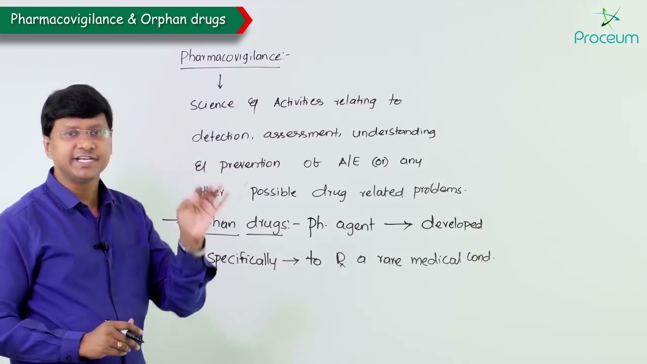 1.Pharmacovigilance & Orphan Drugs:  General Pharmacology Lecture