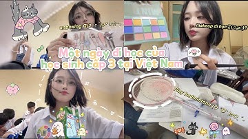 DAILY VLOG | MỘT NGÀY CỦA HỌC SINH CẤP 3 TẠI VIỆT NAM 🫧 | grwm, đánh cầu lông🏸, thuyết trình!?