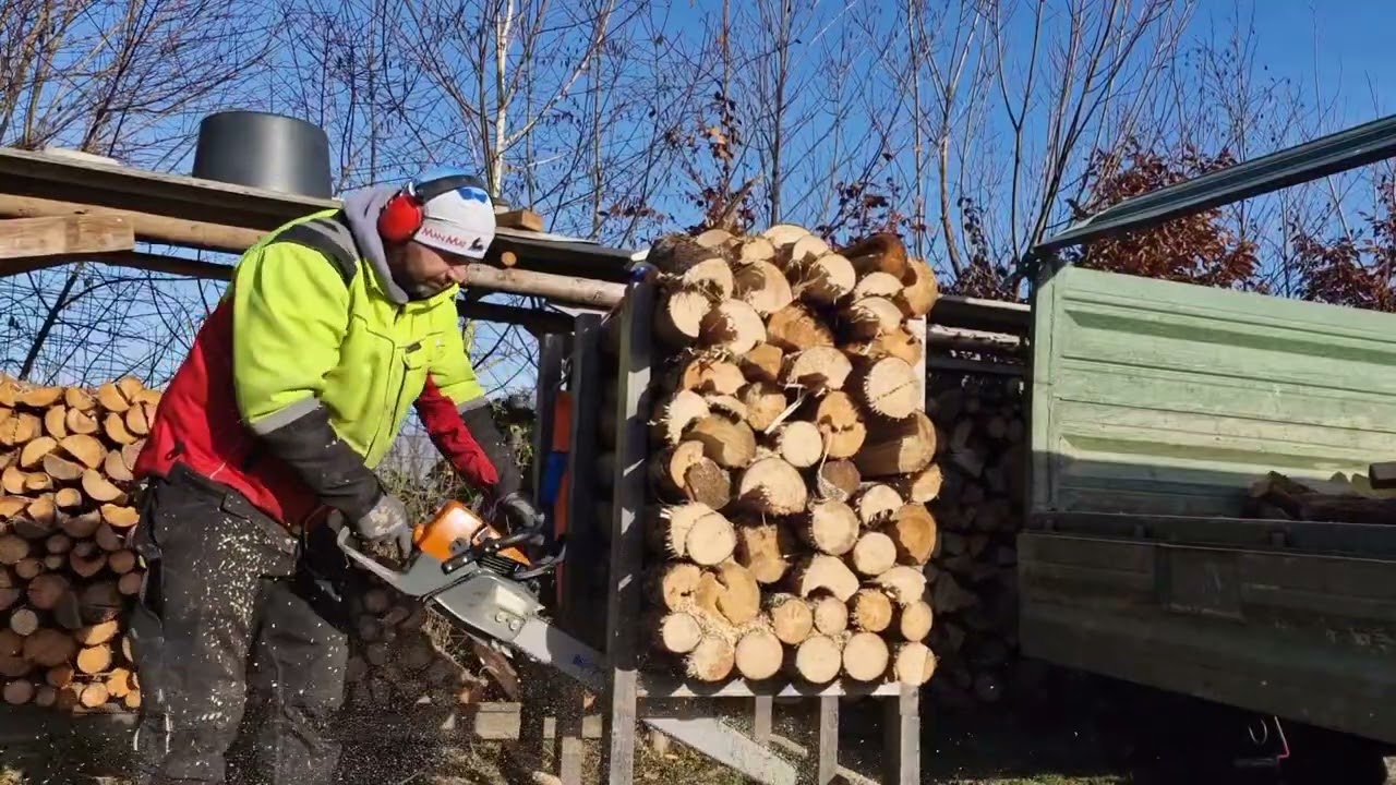 Holzfforma G366 vs. G888 vs. Stihl MS 661 Firewood cutting