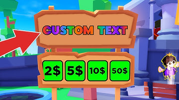 How To Get Custom Text On Your Booth in Pls Donate