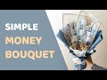 Buat Bouquet Uang Tema Biru Simple dan Gampang