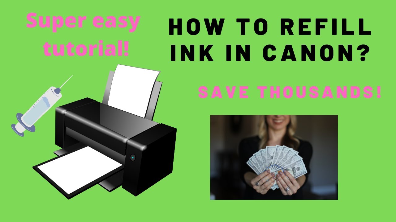 How to refill ink in printer? Save hundreds.... SUPER EASY TUTORIAL! Canon Malaysia YouTube
