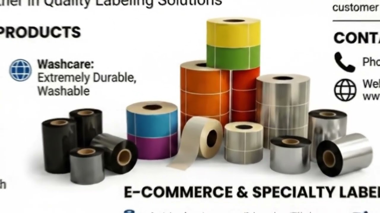 Best Barcode Ribbons & Labels in India 🇮🇳 | Fast Delivery | Best Price | Ashish Labels & Ribbons