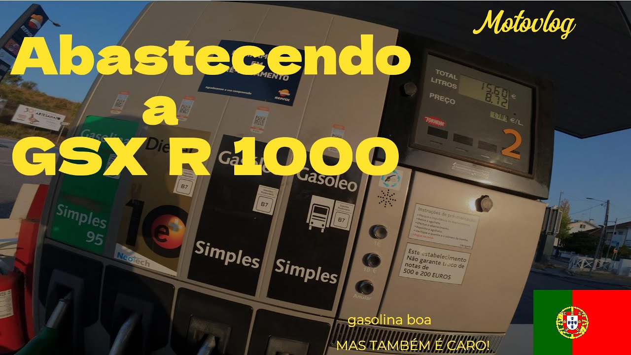 Abastecendo A GSX R 1000 nessa hora o bolso chora !