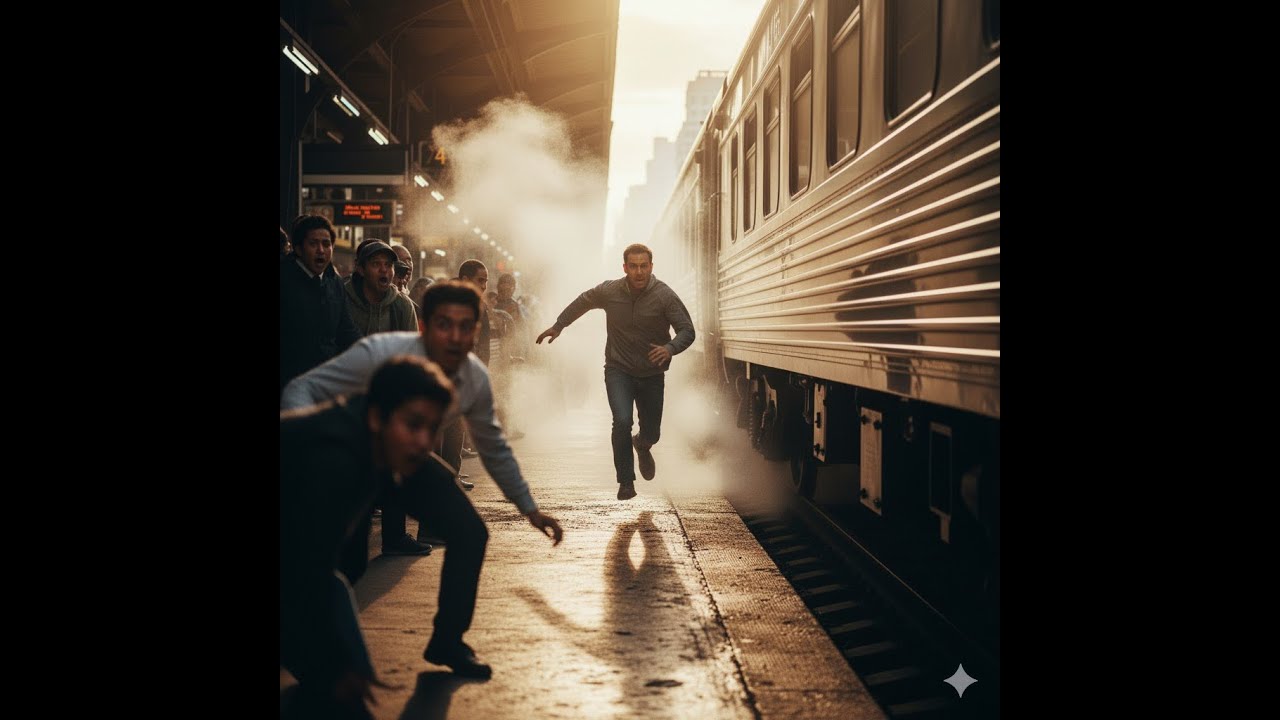 Real-Life Hero Stops a Train Just in Time! 🚨