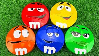 Satisfying Video | Relaxing Unpacking Vibrant Skittles and Yummy M&M'S Candy From Surprise Tins ASMR