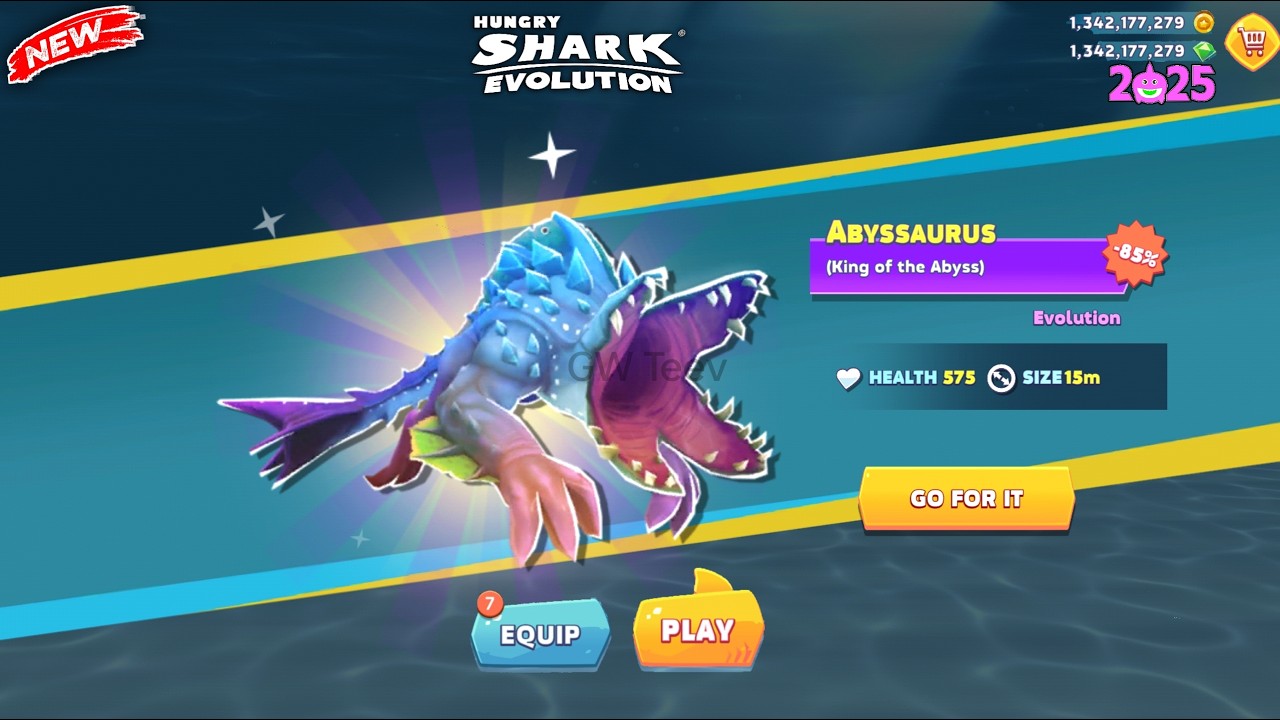 HUNGRY SHARK - GOT 80% EAT HUNGRY SHARK ABYSSHARK AND BIG ABYSSAURUS ...