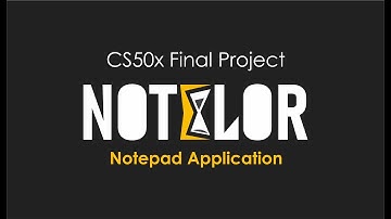 Notelor - Notepad Application || CS50x Final Project