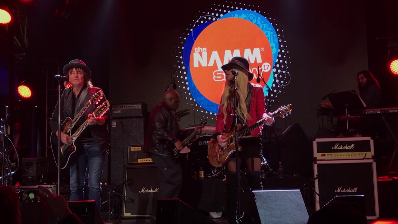 NAMM 2017 Richie Sambora & Orianthi WANTED DEAD OR ALIVE  BON JOVI