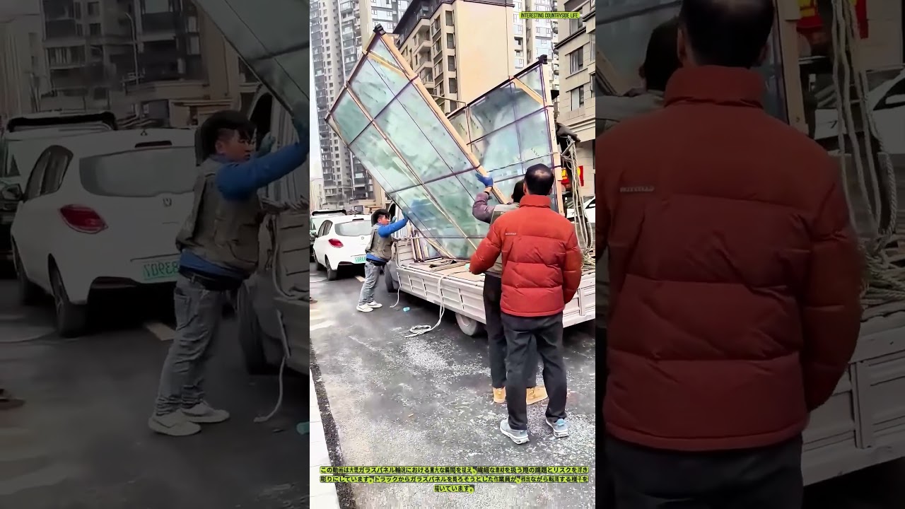 ガラス輸送のリスク - 荷降ろし中の落下事故