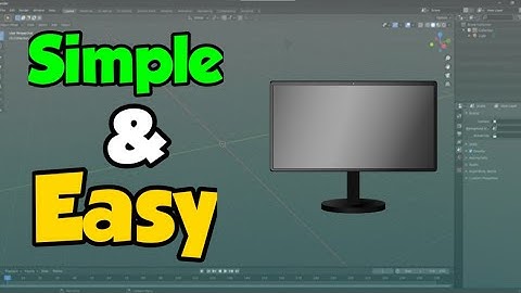 How to make a Gaming Monitor in Blender 2.9 - Tutorial