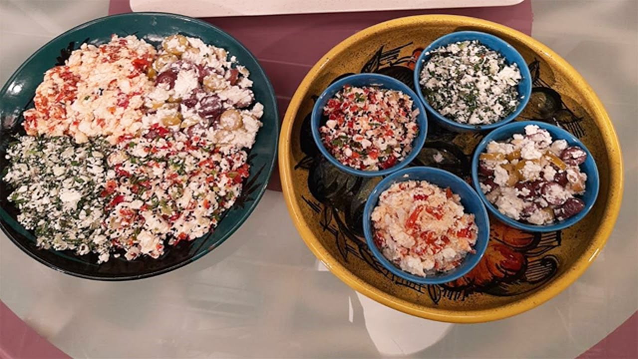 طريقة عمل 4 أنواع من غموس الجبنة القريش | سفرة سالي مع سالي فؤاد