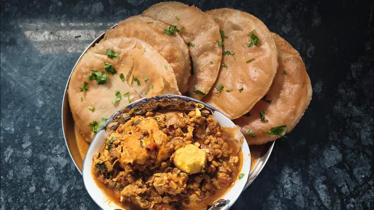 Пури с яичным карри масала: как приготовить / Острое блюдо