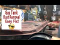 VW Beetle Fuel Tank Rust Removal Done Easy! DIY!