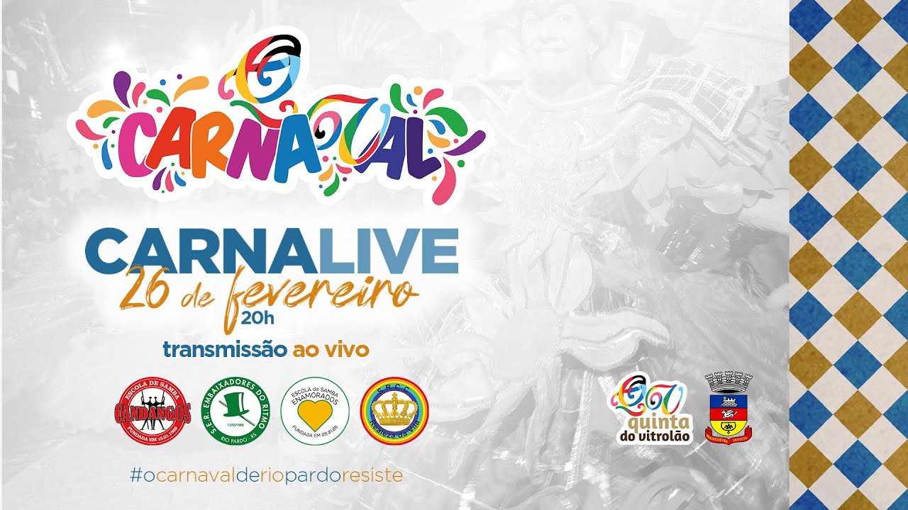 QCarnaval 2022 | Carnalive das escolas de samba de Rio Pardo - RS