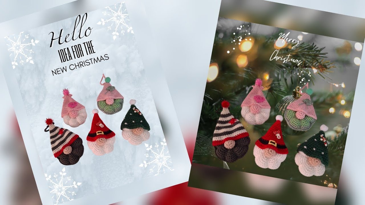 Decorazioni per il tuo albero di Natale. Gnomi ( Adorno Arbol Navidad Gnomo ) Easy by Anna Perri