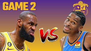 Lakers vs Thunder Game 2 LIVE Play By Play &amp; Reaction