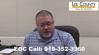 COVID-19 Interview Lee County, NC Sheriff Tracy L Carter April 1, 2020