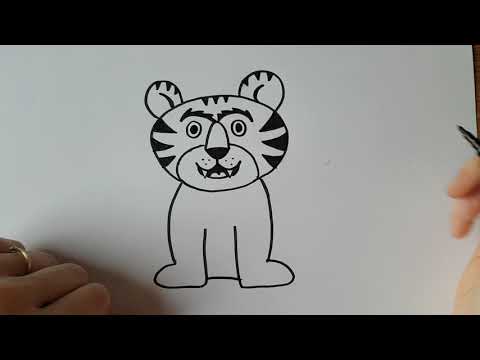 Video: Hoe Teken Je Een Tijgergezicht