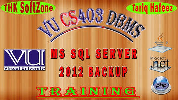 MS SQL Server 2012 Backup