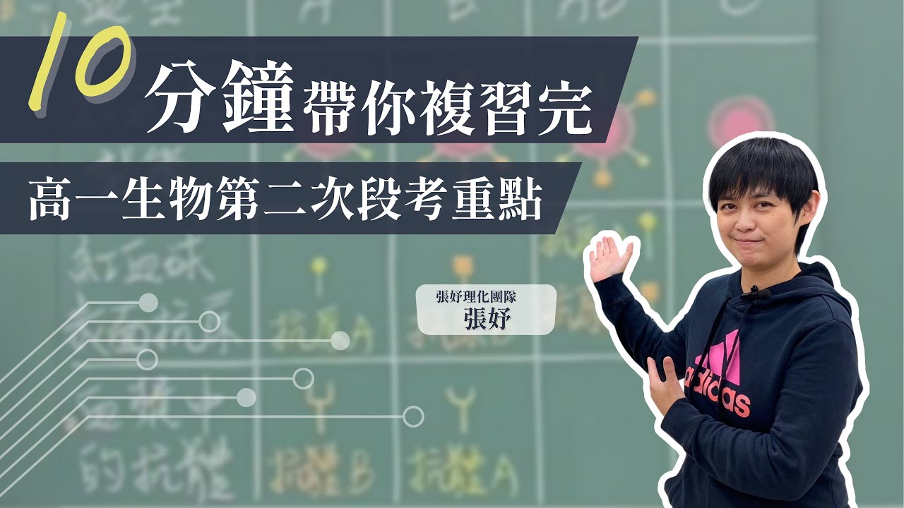 群英教育｜十分鐘帶你複習完高一下生物第二次段考重點 feat.張妤生物
