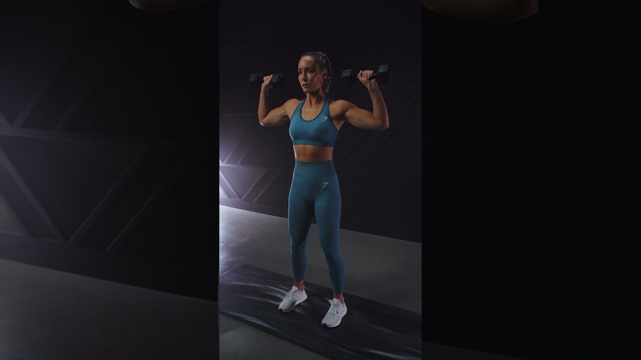 How To Do A Dumbbell Shoulder Press #shorts