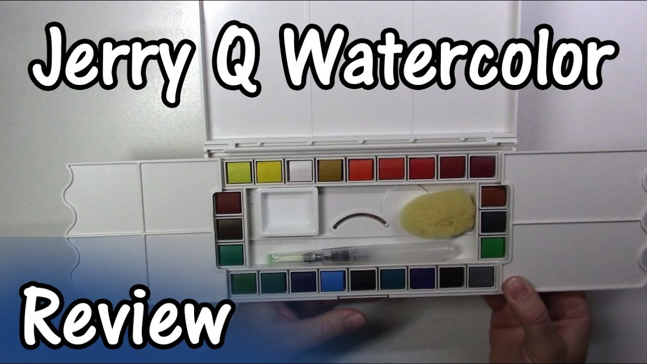 REVIEW cheap watercolor paint and palette set is JerryQ worth it