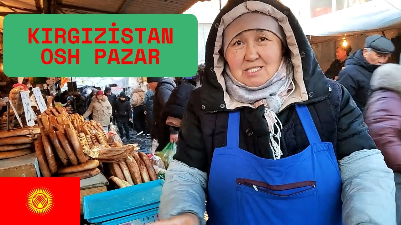 Japon Arkadaşımla Bişkek'te Osh Pazarı Macerası 🇰🇬 | Sürpriz Tatlar ve Renkli Anlar!