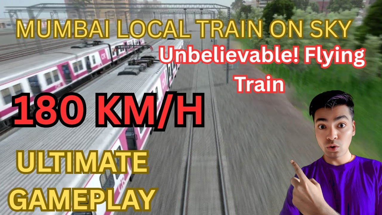 😳Unbelievable Flying Train Driving Experience | and Train Race! हवा में उड़ान भरती ट्रेन 🚄