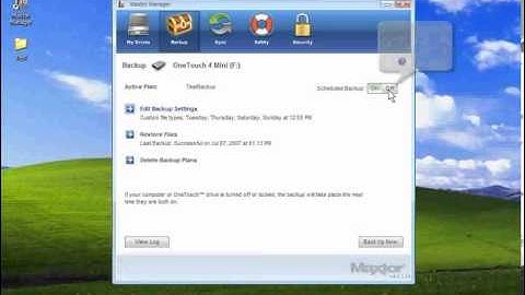 OT4 How to Turn Off Scheduled Backups for Windows XP