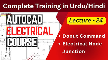 Donut Command in AutoCAD | Auto CAD Electrical Course in Urdu / Hindi | Lecture 24