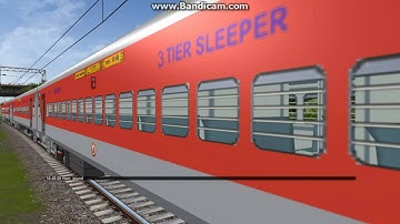 Poorva Express from New Delhi to Mughalsarai in MSTS Open rails