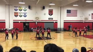 BHS Dance Team first game half time performance 12/16/2016