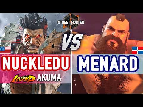 SF6 🔥 Nuckledu (Akuma) vs MenaRD (Zangief) 🔥 SF6 High Level Gameplay