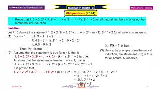 Training For Chapter-2 - Part(4) - Sample & Old Questions 2024