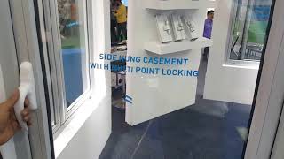 Side hung casement with Multi-point locking