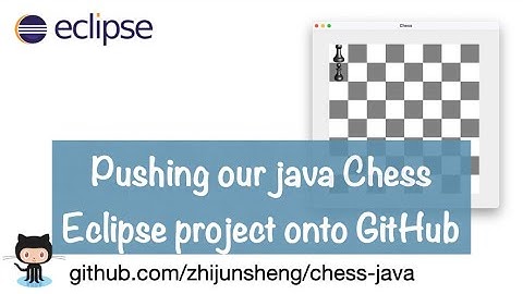 Java Chess 006: Pushing our java Chess Eclipse project to GitHub