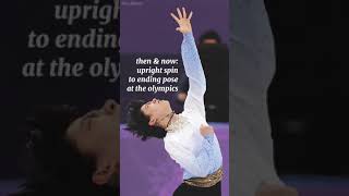 Then U0026 Now Hanyu Yuzurus Upright Spin To Ending Pose At The Olympics 