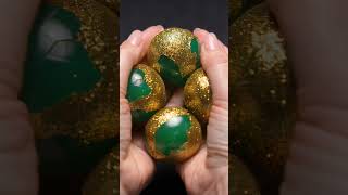 Luxury Green &amp; Gold Glitter Soap Crush 💚✨ Loud Cracks &amp; Metallic Pops | ASMR