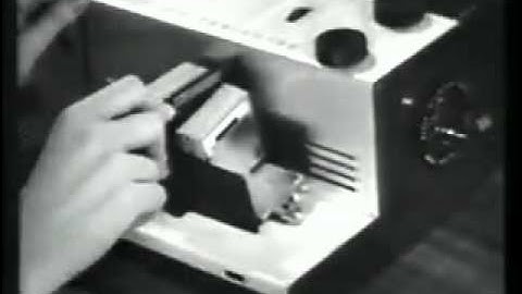 Kodak 300 Color Slide Projector Commercial 1957