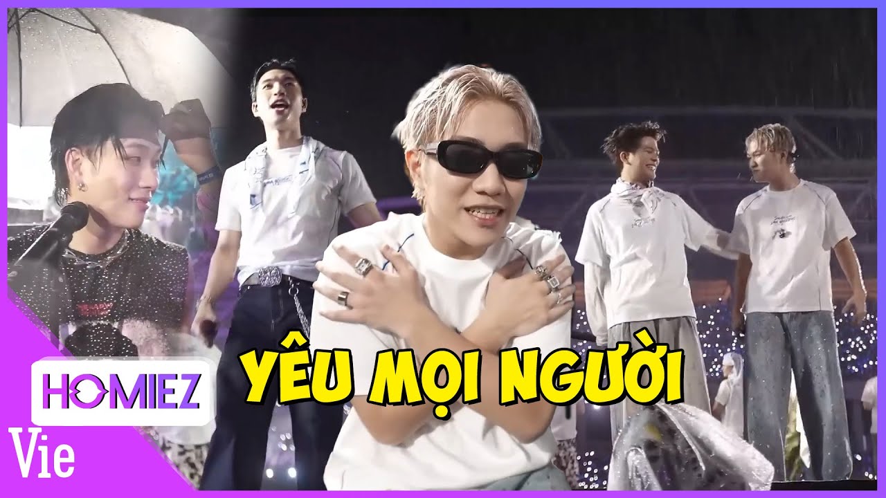 Các Anh Trai dưới trời mưa concert 6, CAPTAIN BOY nói lời yêu thương ...