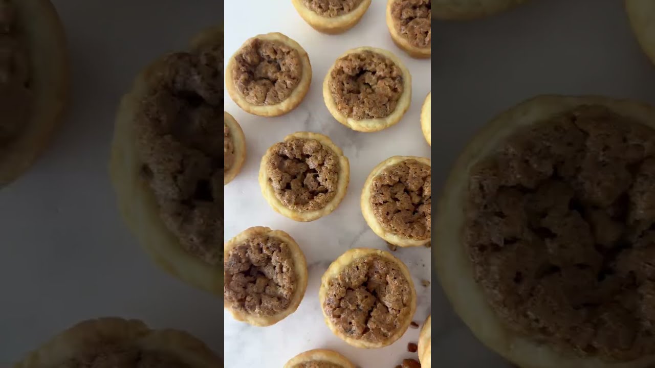 Pecan Tassies. Easy to make and great for sharing, they are a perfect little treat!