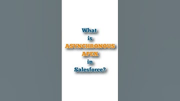 Asynchronous Apex in Salesforce - Part I #salesforce #asynchronous #asynchronousapex #apex