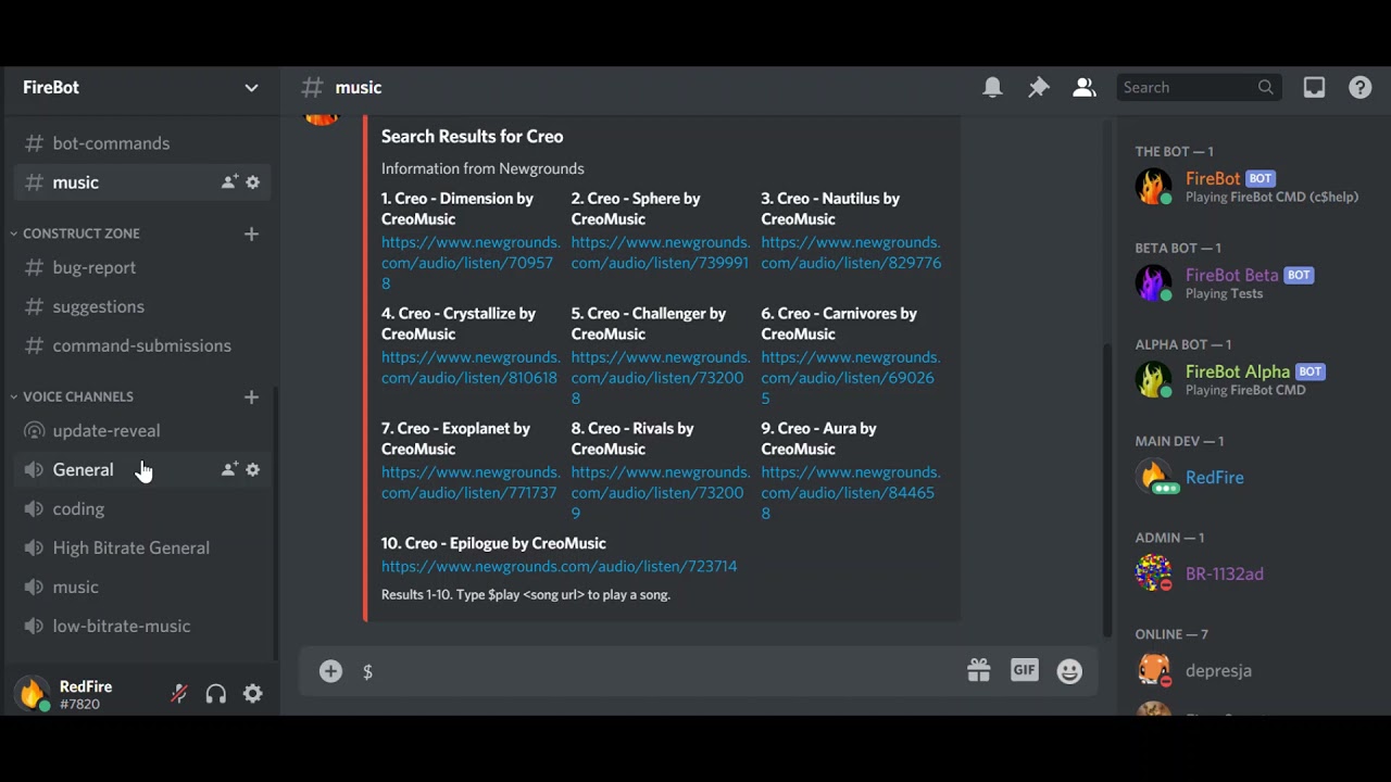 FireBot   Newgrounds Music