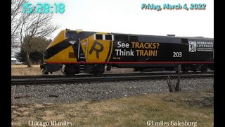 3/4/22 Wyanet, IL Trains w/ OLS, P125 horn, K3Ls, CN