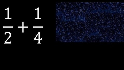 1/2 plus 1/4 Adding Fractions With Unlike Denominators 1/2+1/4 How to find sum of two fractions