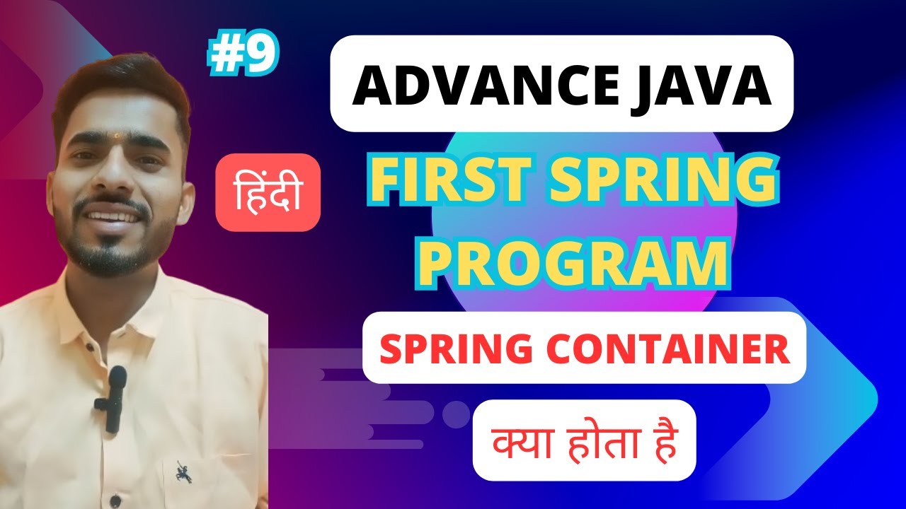 Advance Java - First Program Using Spring Framework | Spring Container ...