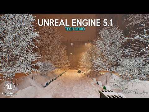 Walking in Winter in 4K | ULTRA REALISTIC DEMO in UNREAL ENGINE 5.1 RTX 4090